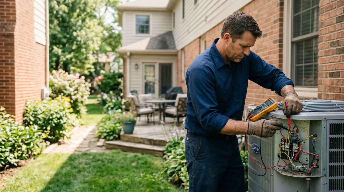 HVAC technician working near Plainfield, VT